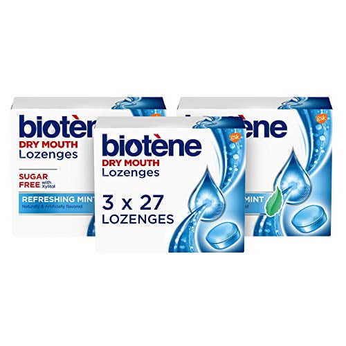 Biotène Dry Mouth Lozenges for Fresh Breath, Sugar free with Xylitol