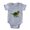 Heather Grey, variant on CafePress - Parakeet Baby - Cute Infant Baby Football Bodysuit
