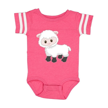 

Inktastic Cute White Lamb Gift Baby Boy or Baby Girl Bodysuit