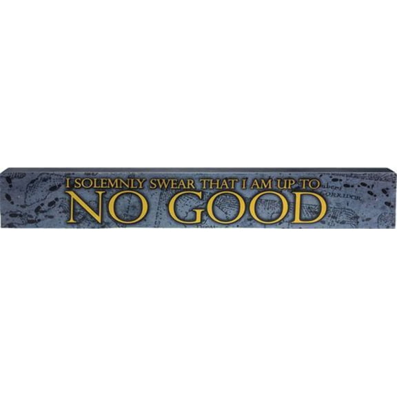 Harry Potter - Solemnly Swear Long Wood Sign