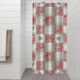 thumbnail image 2 of Pioneer Flower Floral Print Pattern Shower Curtain 36"x72", Bathroom Decorative Shower Curtain Set with 12 Hooks, Waterproof Washable, 2 of 6