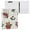 Cute Christmas Bear, variant on Hard Shell Ring Binder With Clip Holds 200 Sheets Office Home Organization Cute Christmas Gingerbread Houses