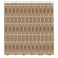 thumbnail image 2 of Ambesonne Ethnic Shower Curtain, Bohemian Flora Bandana Art, 69"Wx70"L, Pale Sepia Almond and Tan, 2 of 4