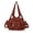129Brown, variant on for Women Large capacity Vegan Leather wallet and Handbags Crossbody Purses Multi pocket shoulder bag