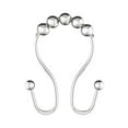 thumbnail image 2 of Utopia Alley Shower Hooks - Double Shower Curtain Rings for Bathroom - Rust Proof Shower Curtain Hooks for Shower Curtain or Liner - Set of 12, Polished Chrome, 2 of 10