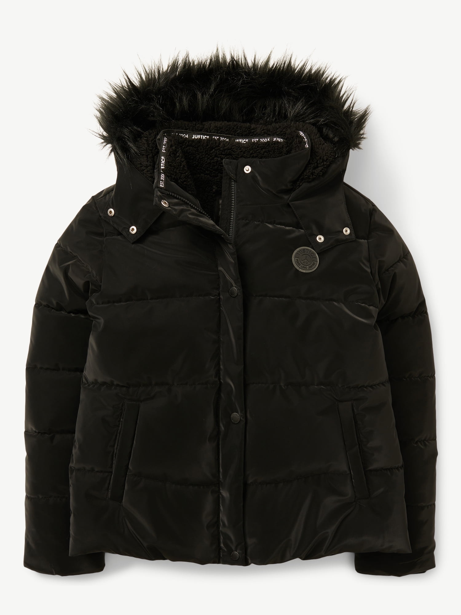 Justice Girls Puffer Jacket, Sizes XS-XL