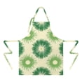 thumbnail image 2 of Green Tie Dye Apron-Garden Aprons for Women with Pockets-Cotton Linen Waterproof Kitchen Cooking Gardening Aprons Adjustable for Kitchen,Cooking,BBQ and Salon 33x27 Inch, 2 of 7