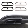 thumbnail image 3 of Transemion 2pcs/set Easy Installation Car Exhaust Pipe Cover Trim Durable Stainless Steel Enhanced Protection bright light 1Set, 3 of 6