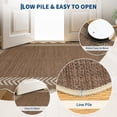 thumbnail image 4 of HIWEAVER Brown 8' x 10' Scalloped-edge Easy Jute Area Rug for Living Room Modern Bordered Indoor Outdoor Neutral Carpet for Patios Non Slip Washable Throw Mat for Home Decor, 4 of 7