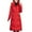 Red, variant on Womens Coats Solid Color Embroidered Jacket Button Double Pocket Zipper Shoulder To Sleeve Long Sleeved Hooded Parkas Cute Clothes Winter Coat for Women,Womens Zip Up Jacket Ladies Tops M