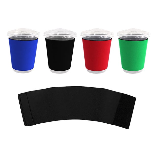 Funda para Taza de Café, Diseño Aislante de Neopreno, Reutilizable y Elástica, Alternativa Ecológica, Lavable a Mano, para Uso En Cafeterías U Oficinas, Tamaño 12 X 9,5 X 8 Cm.