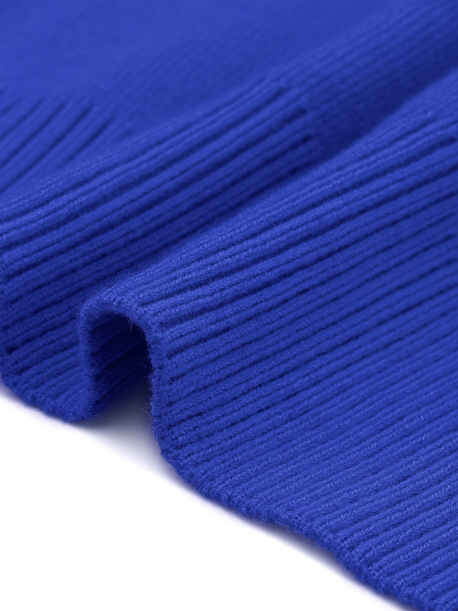 DARING DIVA Women's Plus Soft Turtle Neck Long Sleeve Pullover Knit Top 1X Blue