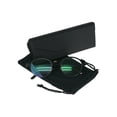 thumbnail image 4 of Optical Quality Round Half Horn Rim Luxury Circle Lens Eyeglasses Frame Matte Black, 4 of 4