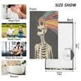 thumbnail image 6 of Yayeee 100% Cotton Hand Towels for Bathroom 16" x 28" Kitchen Towel, Black Skeleton, 6 of 7