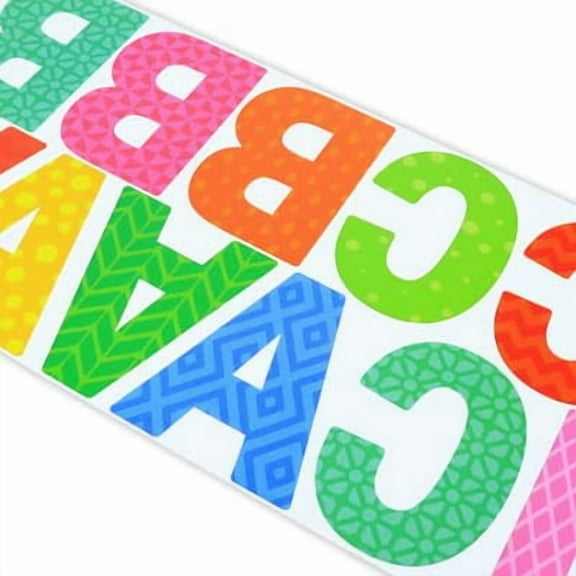 12 Pack: Printed Block Alphabets Stickers by Recollections