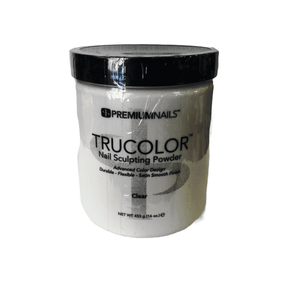 PREMIUM NAILS Trucolor Nail Sculpting Color Powder 16oz - CLEAR