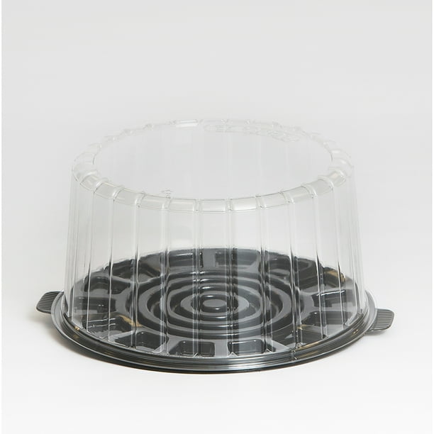 Inline Plastics Ez Open Clear Double Layer 9 Inch Cake Container With Dome Lid 4679