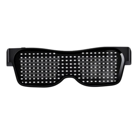 

Chamoist Home Decor Gifts Bluetooth LED Glasses Bluetooth APP Connected Smart Light Up Glasses Customized LED Dynamic-pixel USB Rechargeable For Party Club DJ For Party Supplies Party