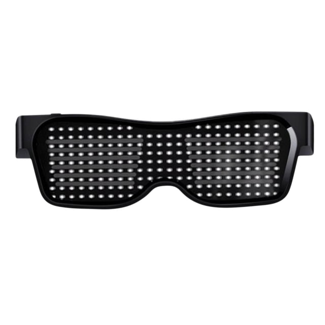 EGNMCR Room Decor Bluetooth LED Glasses, Bluetooth APP Connected Smart Light Up Glasses Customized LED Dynamic-pixel USB Rechargeable For Party Club DJ For Party Supplies Party party glasses