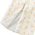 thumbnail image 4 of Plush Christmas tree skirt, 30 inch luxurious snow-white faux fur Christmas tree bottom cushion with golden snowflakes, used for Christmas and New Year family party decoration (gold, 30 inches), 4 of 8