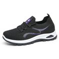 thumbnail image 3 of NOKIO Men's S𝗅ip On Sneakers Breathable Knit Athlet𝗂c Shoes with Elastic Strap, Versatile So𝗅id Color Sport Shoes Comfortable Wide Width Casual Running Shoes for Back to College, 3 of 7