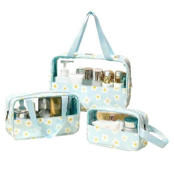 Travel Toiletry Bag, Clear Toiletry Bag Set, 3 Pcs Toiletry Bag E