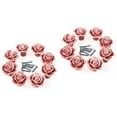 thumbnail image 3 of 16 pcs Rose Shaped Ceramic Kitchen Cabinet Drawer Door Knobs Pull Handles (Pink), 3 of 8