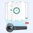 thumbnail image 4 of WAFU Fingerprint Door Lock 4 Unlocked Ways tuya BT Connection APP Unlock Password Unlocking for Homes Apartments, 4 of 9