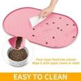 thumbnail image 5 of Dog Food Mat Anti-Slip Bowl Mats for Food and Water, High-Lips Waterproof Pet Placemat Prevent Messy Spills to Floor, Silicone Puppy Feeding Trays ，12" x 19", 5 of 7