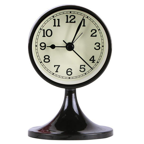 Danse Jupe Réveil Rond 3 Pouces Quartz Analogique Silencieux Horloge de Bureau pour Chambre