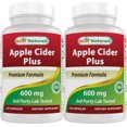 thumbnail image 1 of Cápsulas de Vinagre de Sidra de Manzana Best Naturals 600 mg x 120, 1 of 8