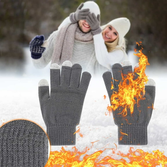 Idoravan Heated Gloves for Men Women Rechargeable ,USB Feeling Heating Gloves USB Thermal Gloves USB Electric Heating Gloves Keep Warm In Winter Gray