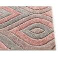 thumbnail image 3 of Well Woven Moira Pink Geometric Trellis Thick Soft Plush 3D Textured Shag Area Rug 8x10 (7'10" x 9'10"), 3 of 7