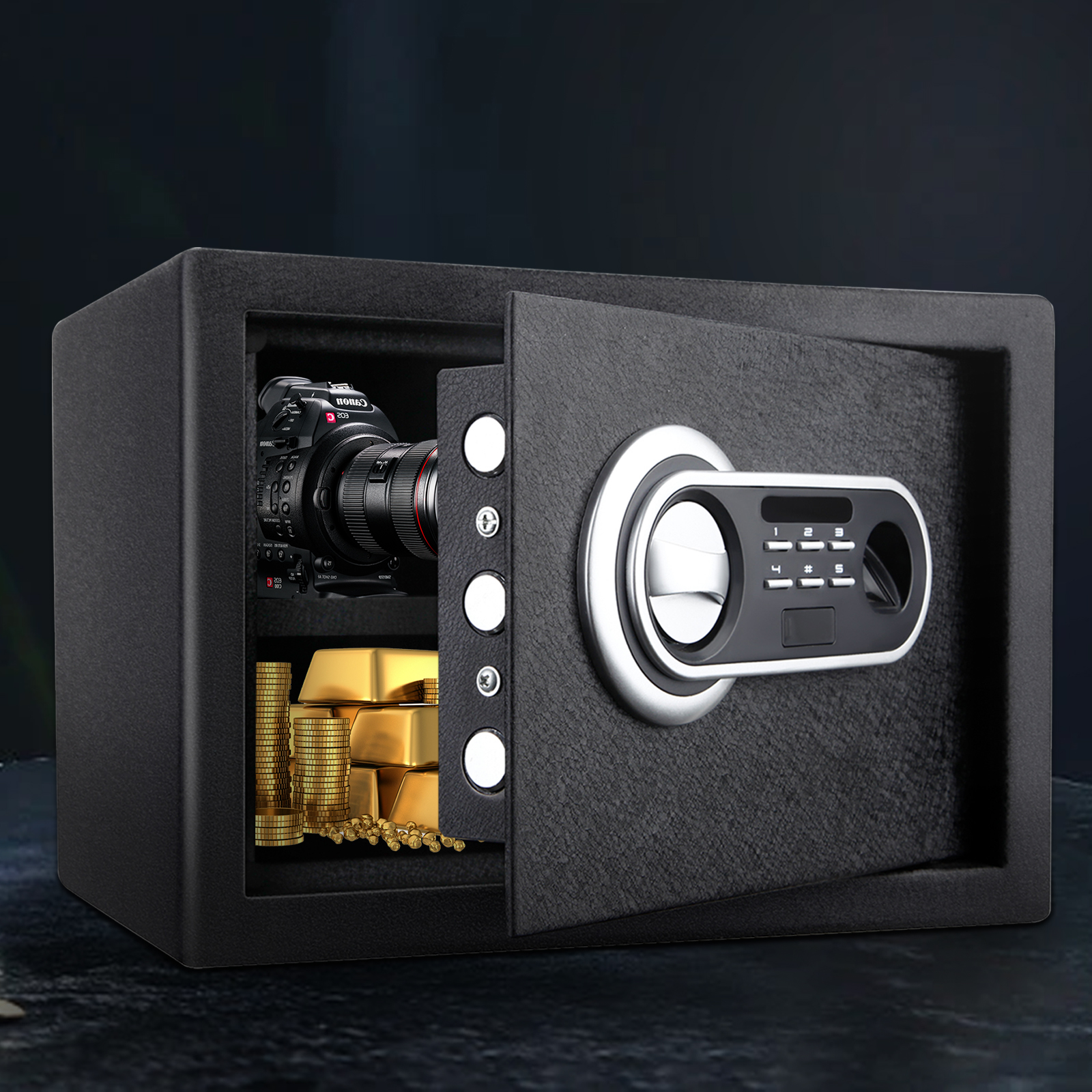 Buy PHOGEO Electronic Biometric Safe Box with Fingerprint Lock, Home