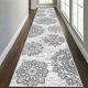 thumbnail image 2 of MeyJey Alfombra Vintage Boho de 2.6'x14' para Pasillos, Alfombra Antideslizante Lavable a Máquina para Interiores, Alfombra Oriental Desgastada para Recámara/comedor/sala/cuarto de Lavado, Gris Claro, 2 of 11
