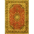 thumbnail image 1 of Ahgly Company Indoor Rectangle Persian Yellow Traditional Area Rugs, 2' x 3', 1 of 4