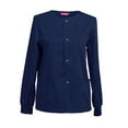 thumbnail image 1 of Womens Scrub Jacket Workwear Snap Front Warm-up Scrubs Jacket, 1 of 4