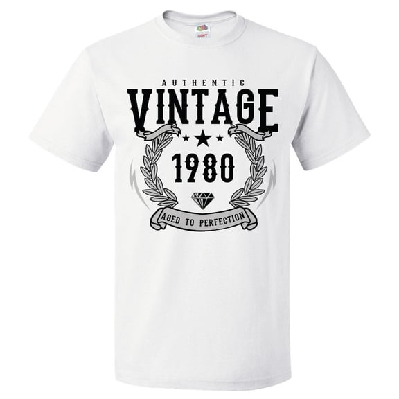 46th Birthday Gift For 46 Year Old 1980 Aged To Perfection T Shirt
