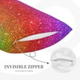 thumbnail image 5 of Balery Rainbow Glitter Bedding Queen Pillow Cases - Envelope Closure - Soft Brushed Microfiber Fabric - Shrinkage and Fade Resistant Pillow Cases-16"x24", 5 of 9