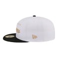 thumbnail image 7 of Men's New Era White/Black Baltimore Ravens Scripted 59FIFTY Fitted Hat, 7 of 7