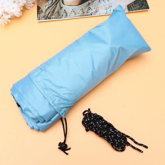 Worgeous  3 Meter Sunshade Cloth Travel Beach Tent Shelter Triangle Awning Sky-blue