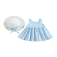thumbnail image 1 of Bébé Filles Princesse Robe Mignonne Bowknot Robe Douce avec Chapeau, 1 of 9