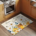 thumbnail image 2 of Entryway Rug 2'x3', White Daisy Small Rug for Kitchen Bathroom Door Mat Indoor Entrance, Spring Floral Elegant Pastoral Bees Watercolor Non-Slip Area Rugs Floor Mats Carpet Front Door Rugs, 2 of 8