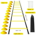 thumbnail image 2 of FlyFlise 12 Rung Agility Speed Ladder Set 19.7ft for for Soccer Football Fitness Training, 2 of 8