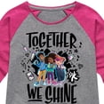 thumbnail image 3 of Karma's World - Winston, Karma, & Alex - Together We Shine - Toddler & Youth Girls Raglan Graphic T-Shirt, 3 of 5