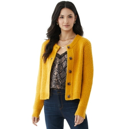 Scoop Women’s Waffle Knit Cardigan