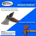 thumbnail image 3 of SZCO 16" Lucky Love Celtic Axe with Leather Sheath, 3 of 10