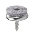 thumbnail image 2 of 24 X Furniture Felt Pads Slides Pads With Screw For Floors Non-Slip Chair Glides Leg Floor Protection Accessories, 2 of 8