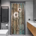 thumbnail image 3 of Stall Shower Curtain, Small Shower Curtain 36 x 72 Inches, Rustic Shower Curtain Set, Daisy Shower Curtai American Country Farm Style Shower Curtains for Bathroom, 3 of 5