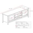 thumbnail image 4 of CorLiving Jackson Black Wood Grain Finish TV Bench, 4 of 4